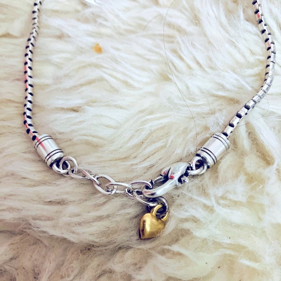 Brighton Silver & Gold Heart Charm Bracelet - Picture 5 of 5